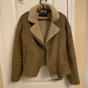 Zara suede biker jacket